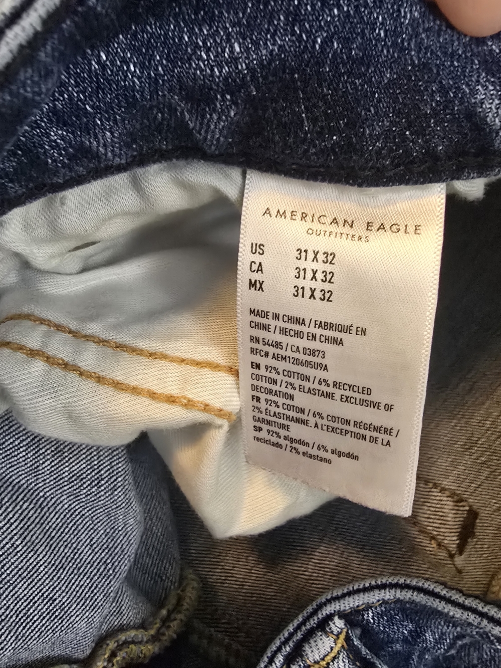 American Eagle mens j airflex Athletic straight leg jeans 31x32 - Picture 5 of 11